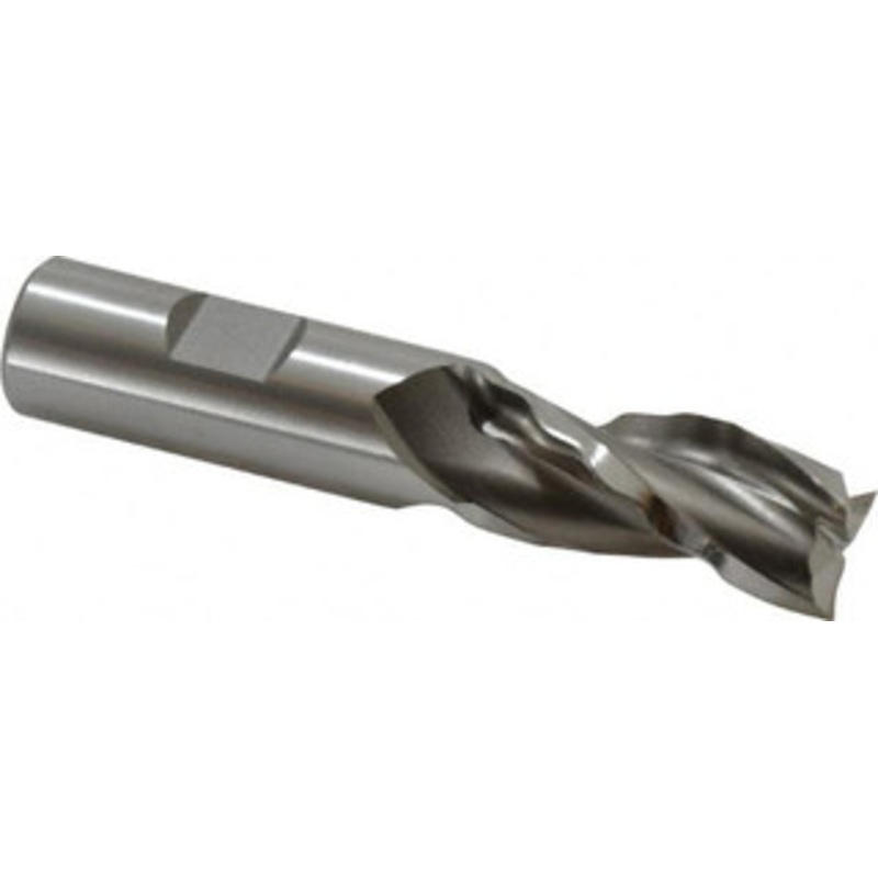 Weldon 3/4 Diam 3-Flute 30 High Speed Steel Square Roughing & Finishing End Mill Uncoated, 1-5/8 LOC, 3-7/8 OAL, 3/4 Shank Diam 65714-00-W – 81749475