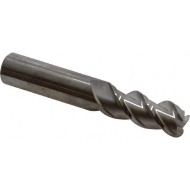 YG-1 1/2 Diam 3 Flute Solid Carbide 0.12 Corner Radius End Mill Uncoated, 3 OAL, 1-1/4 LOC, 1/2 Shank Diam, 45 Helix, RH Cut, RH Flute EA20321 – 71410740