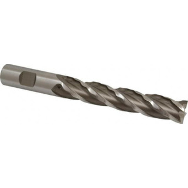 Weldon 3/4 Diam 4-Flute 30 High Speed Steel Square Roughing & Finishing End Mill Uncoated, 4 LOC, 6-1/4 OAL, 3/4 Shank Diam, Regular Length 66122-00-W – 81752503
