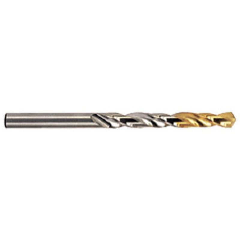 YG-1 Gold P-Coated H.S.S. Steel Jobber Length Drills, 135 Split Point Right Hand, Size 5/16 (Pack of 10) – 182020